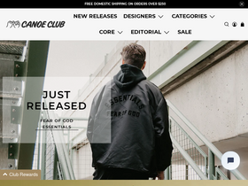'shopcanoeclub.com' screenshot