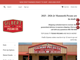 gilbertpecan.com homepage screenshot