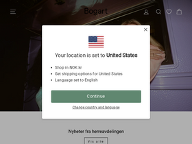'bogartstore.no' screenshot