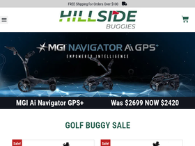 Hillside Buggies homepage screenshot