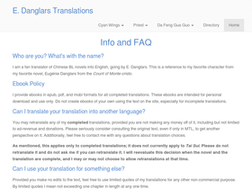 'edanglarstranslations.com' screenshot