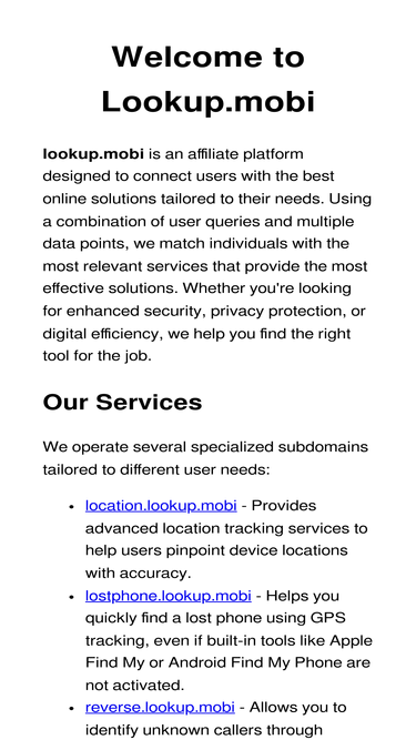 lookup.mobi