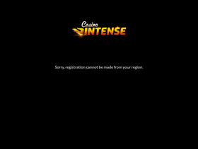 'casinointense.com' screenshot