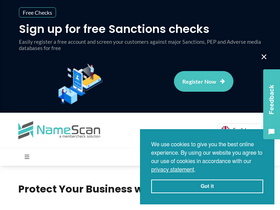 'namescan.io' screenshot