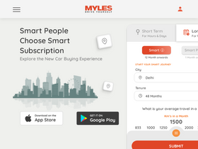 'mylescars.com' screenshot