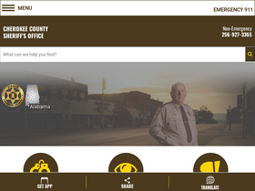 'cherokeecountyalsheriff.com' screenshot