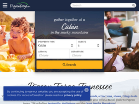 'pigeonforge.com' screenshot