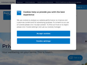 'bupa.co.uk' screenshot