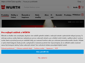 'wuerth.cz' screenshot