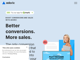 'adoric.com' screenshot