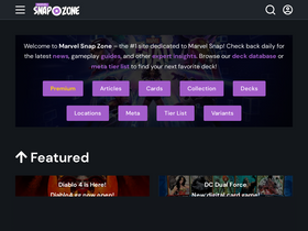 'marvelsnapzone.com' screenshot