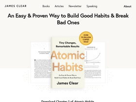 'jamesclear.com' screenshot