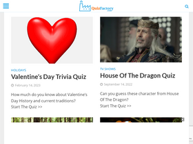 'quizfactory.com' screenshot