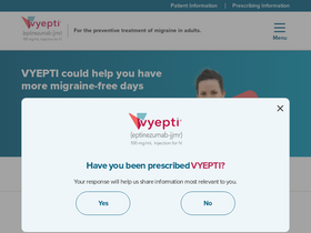 'vyepti.com' screenshot