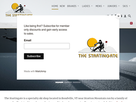 shopstartingate.com homepage screenshot