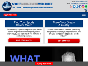 'sportsmanagementworldwide.com' screenshot