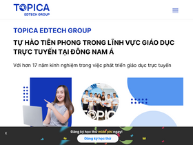 'topica.edu.vn' screenshot