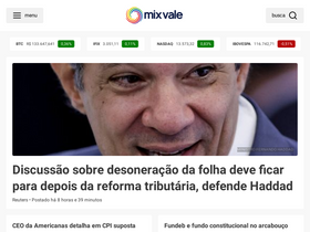 'mixvale.com.br' screenshot