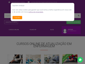 'enfermagemadistancia.com.br' screenshot