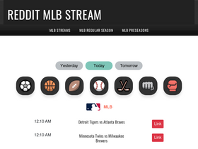 'redditmlbstreams.cc' screenshot