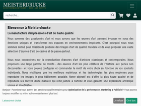 'meisterdrucke.fr' screenshot