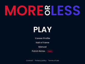 'moreorless.io' screenshot