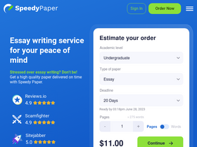'speedypaper.com' screenshot