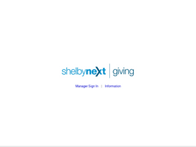 'shelbygiving.com' screenshot