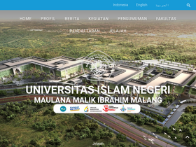 'uin-malang.ac.id' screenshot