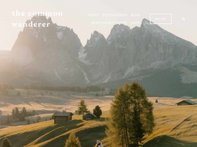 'thecommonwanderer.com' screenshot