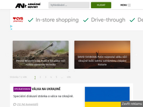'armadninoviny.cz' screenshot