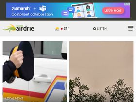 'discoverairdrie.com' screenshot