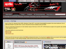 'apriliaforum.com' screenshot