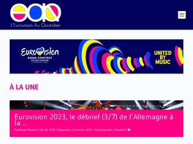 'eurovision-quotidien.com' screenshot