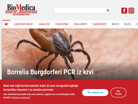 'biomedicazavod.rs' screenshot