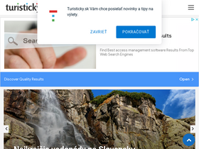 'turisticky.sk' screenshot