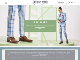 'stacyadams.com' screenshot