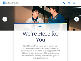 'cityofhope.org' screenshot