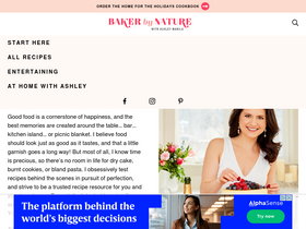 'bakerbynature.com' screenshot