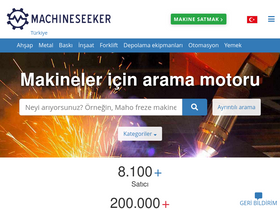 'machineseeker.biz.tr' screenshot