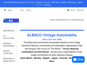 albaco.com homepage screenshot