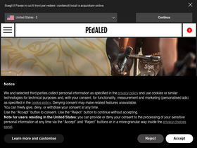 'pedaled.com' screenshot