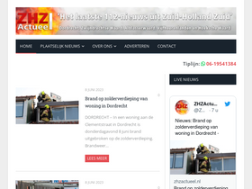 'zhzactueel.nl' screenshot