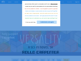 'cleverbot.com' screenshot