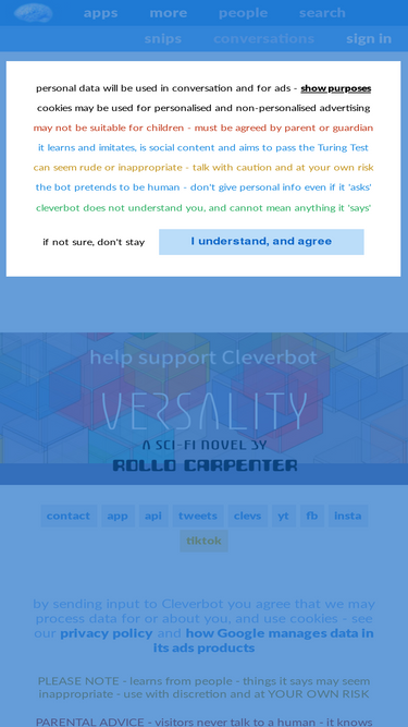 Cleverbot chat