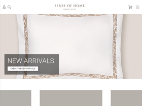 Sense of home homepage screenshot