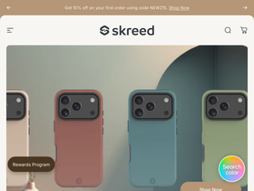 Skreed website screenshot