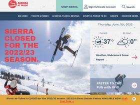'sierraattahoe.com' screenshot