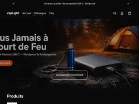 zaplight.shop homepage screenshot