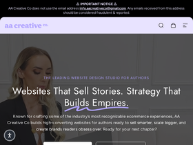 aa-creativeco.com homepage screenshot